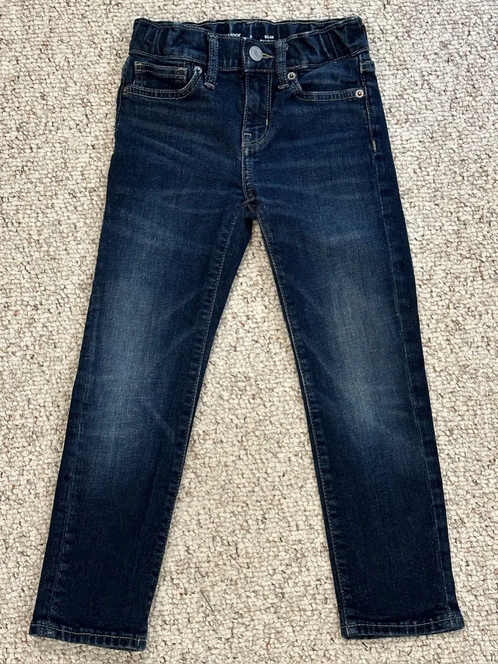 Bundle of 2 Slim 360 stretch jeans for boys from Old Navy. Size 5